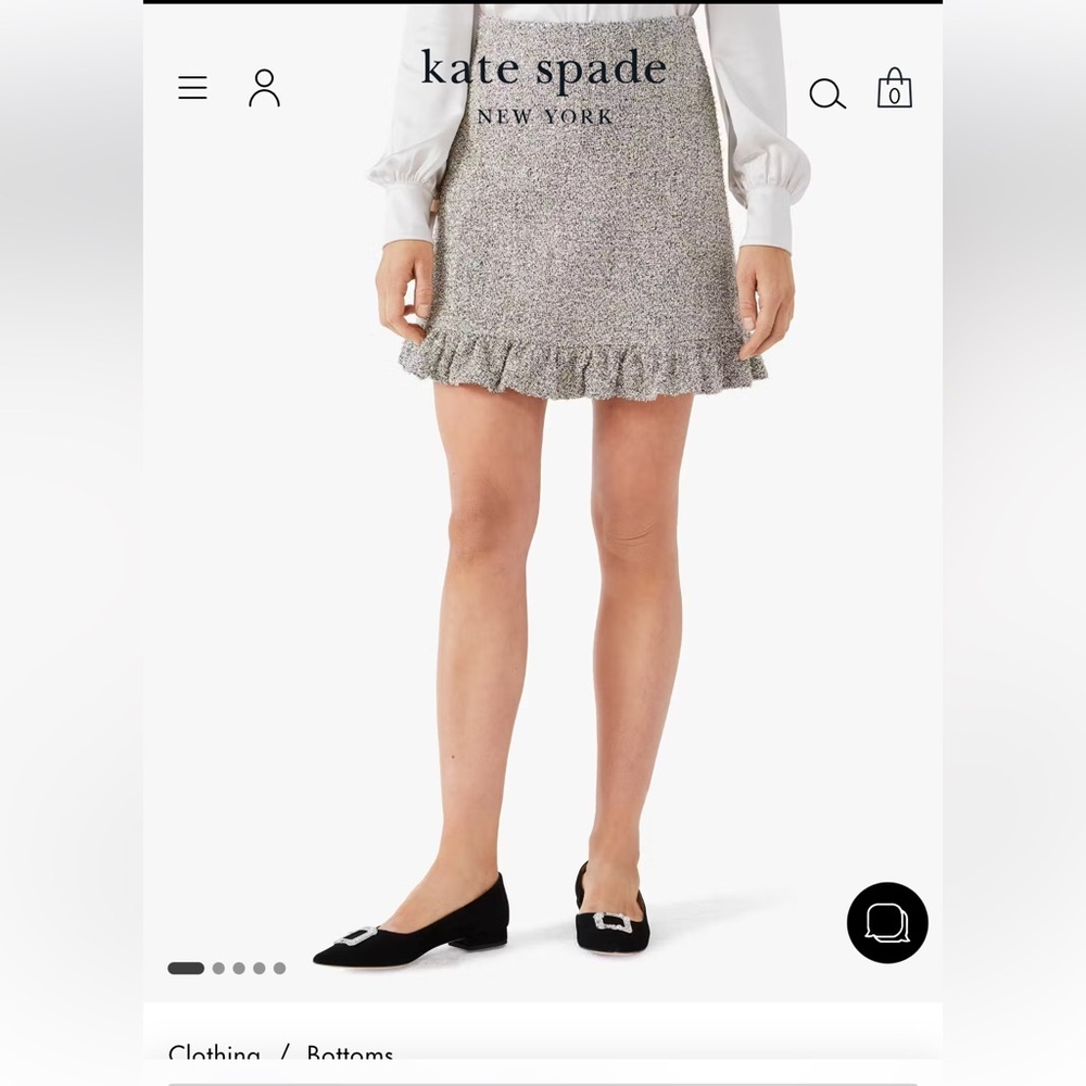 Kate spade metallic tweed skirt - 10